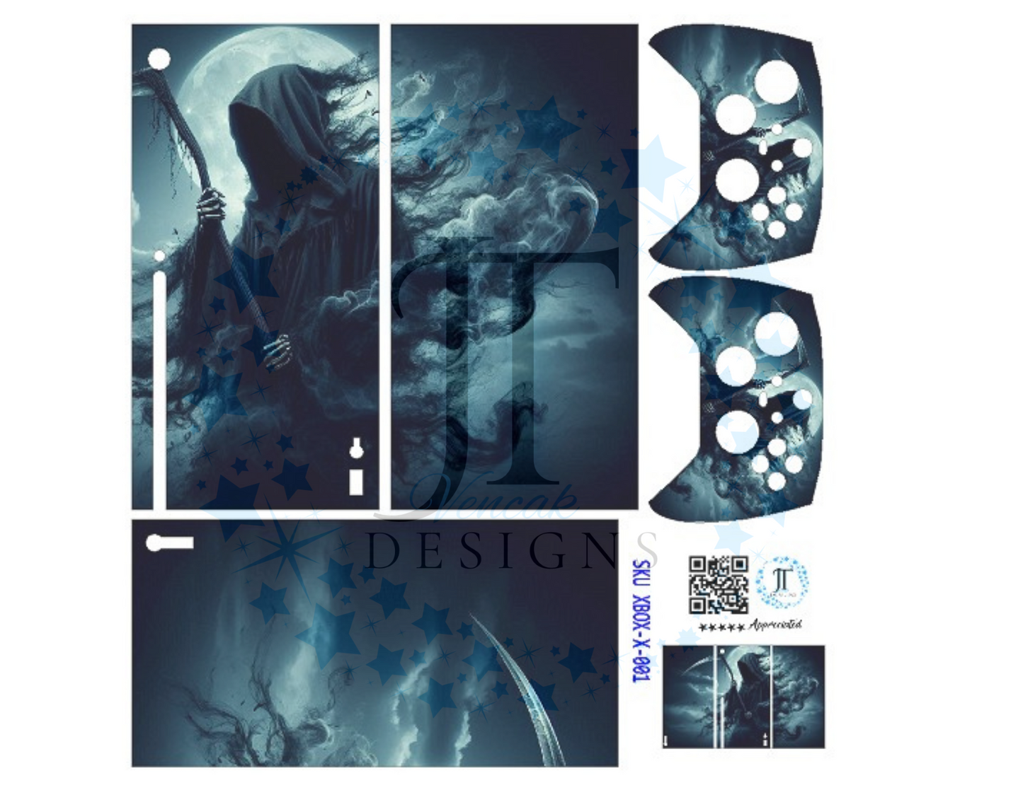 Calling Death XBOX Console and Controller Wrap Stickers