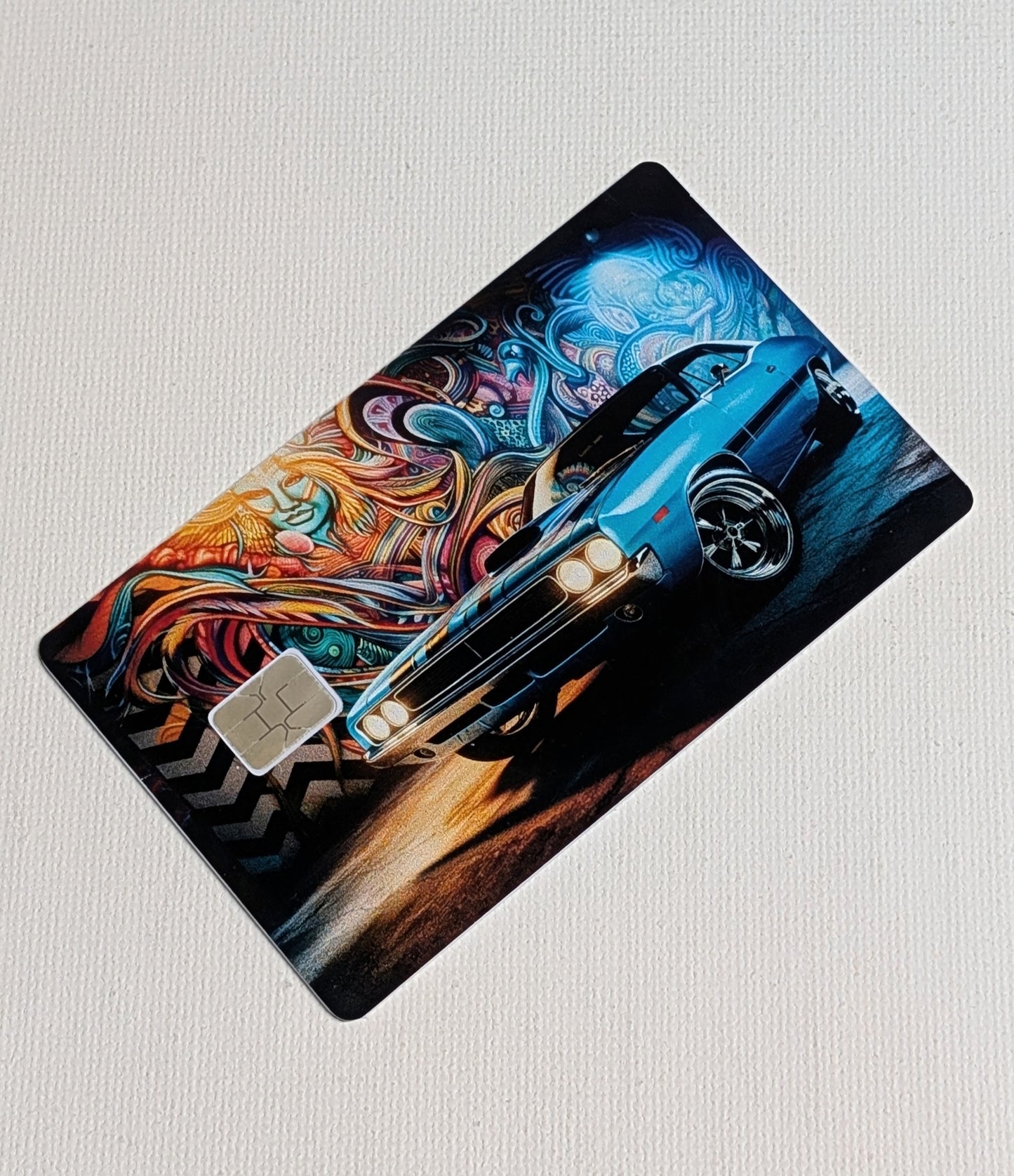 Beauty in Blue Credit/Debit Card Sticker, Skin, Cover