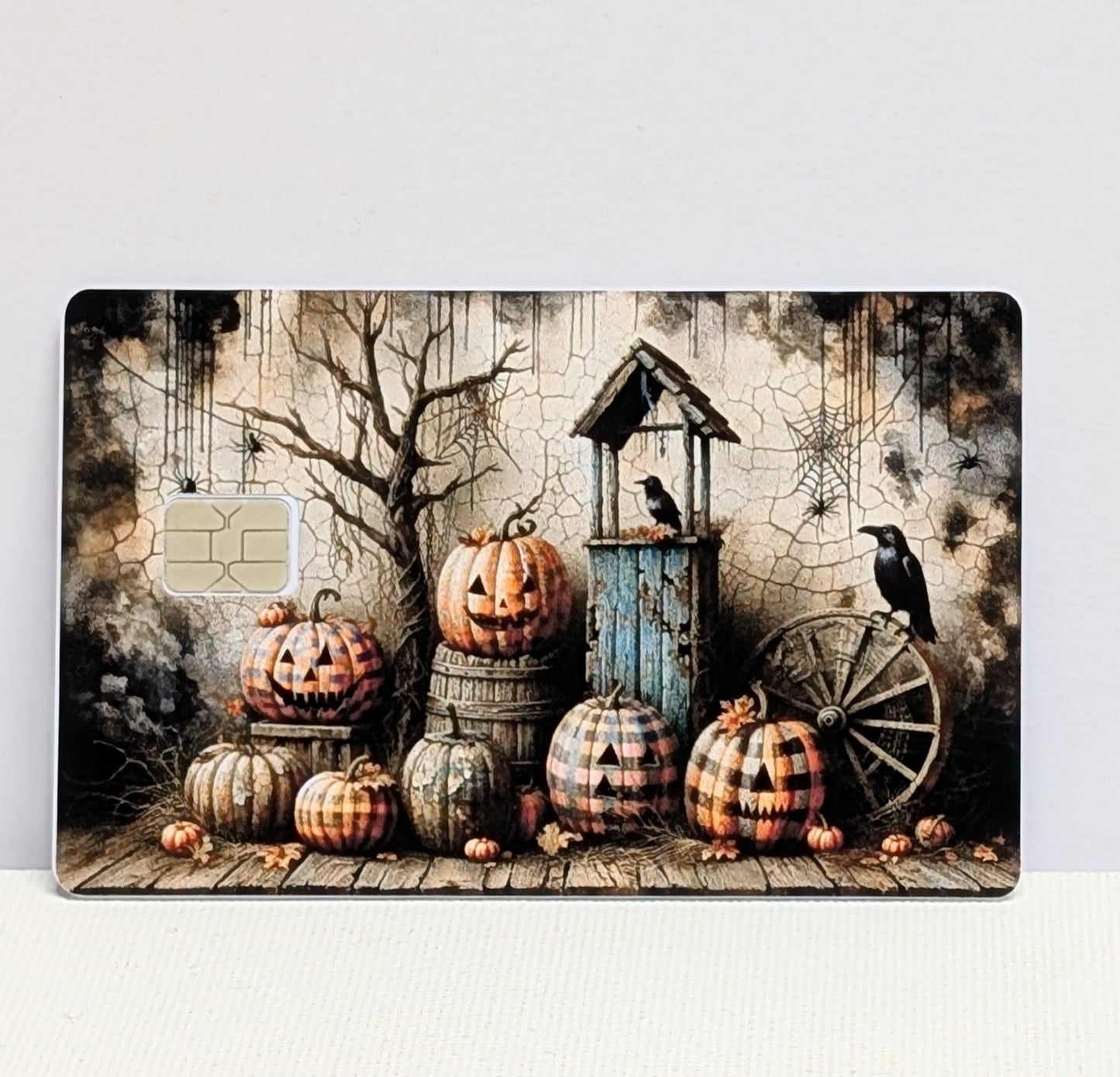 Rustic Halloween Credit/Debit Card Sticker, Skin, Cover