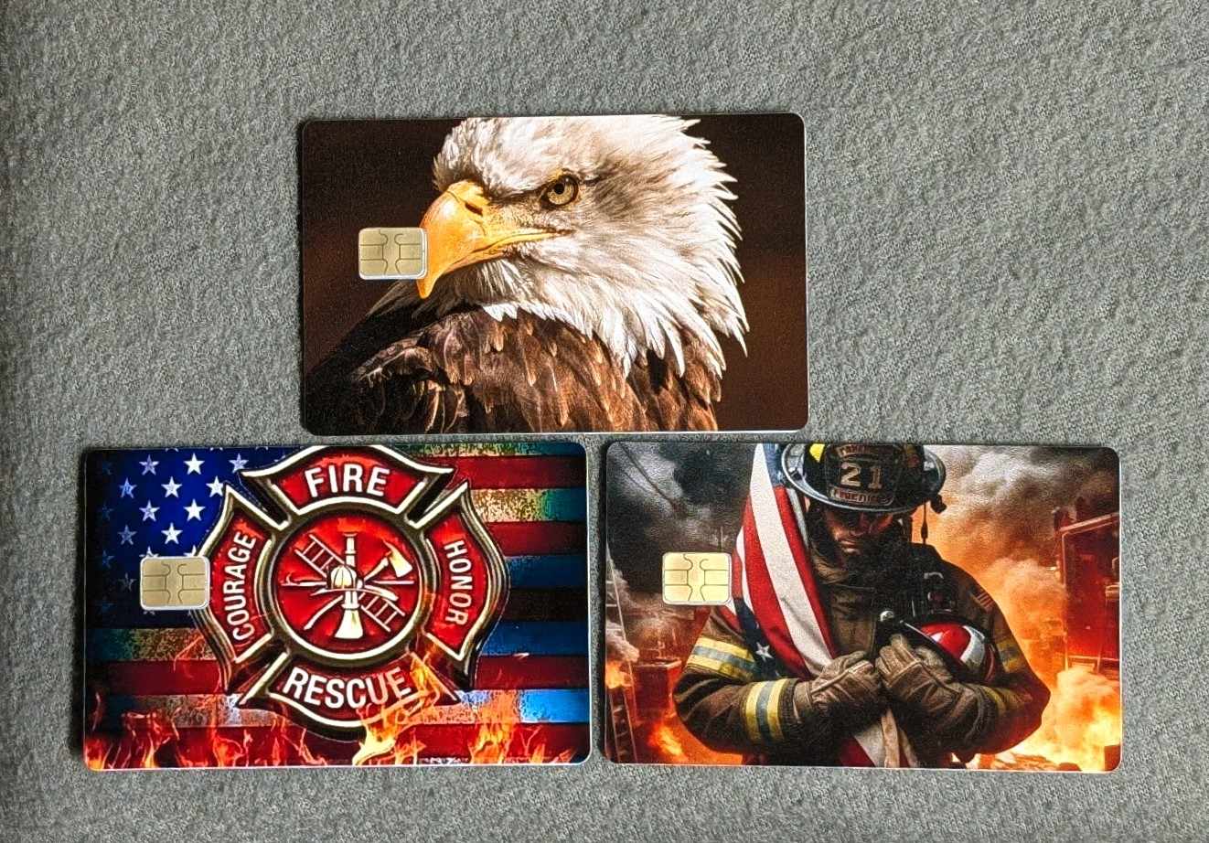 American Hero Bundle Credit/Debit Card Sticker, Skin, Cover